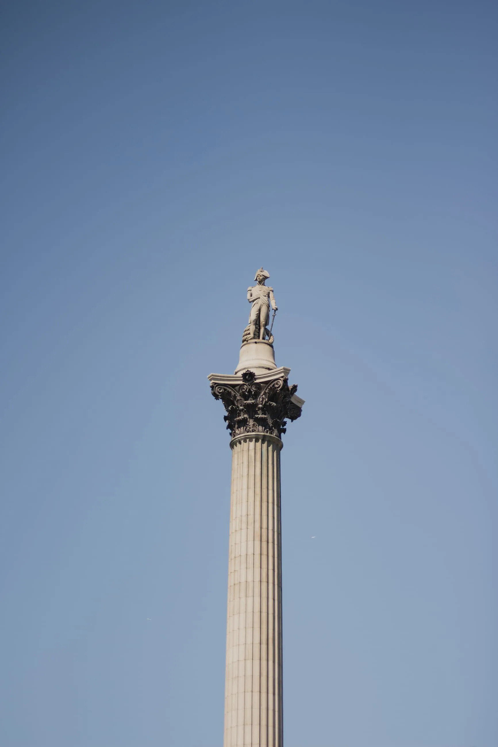 Nelson's Column alone in a clear sky