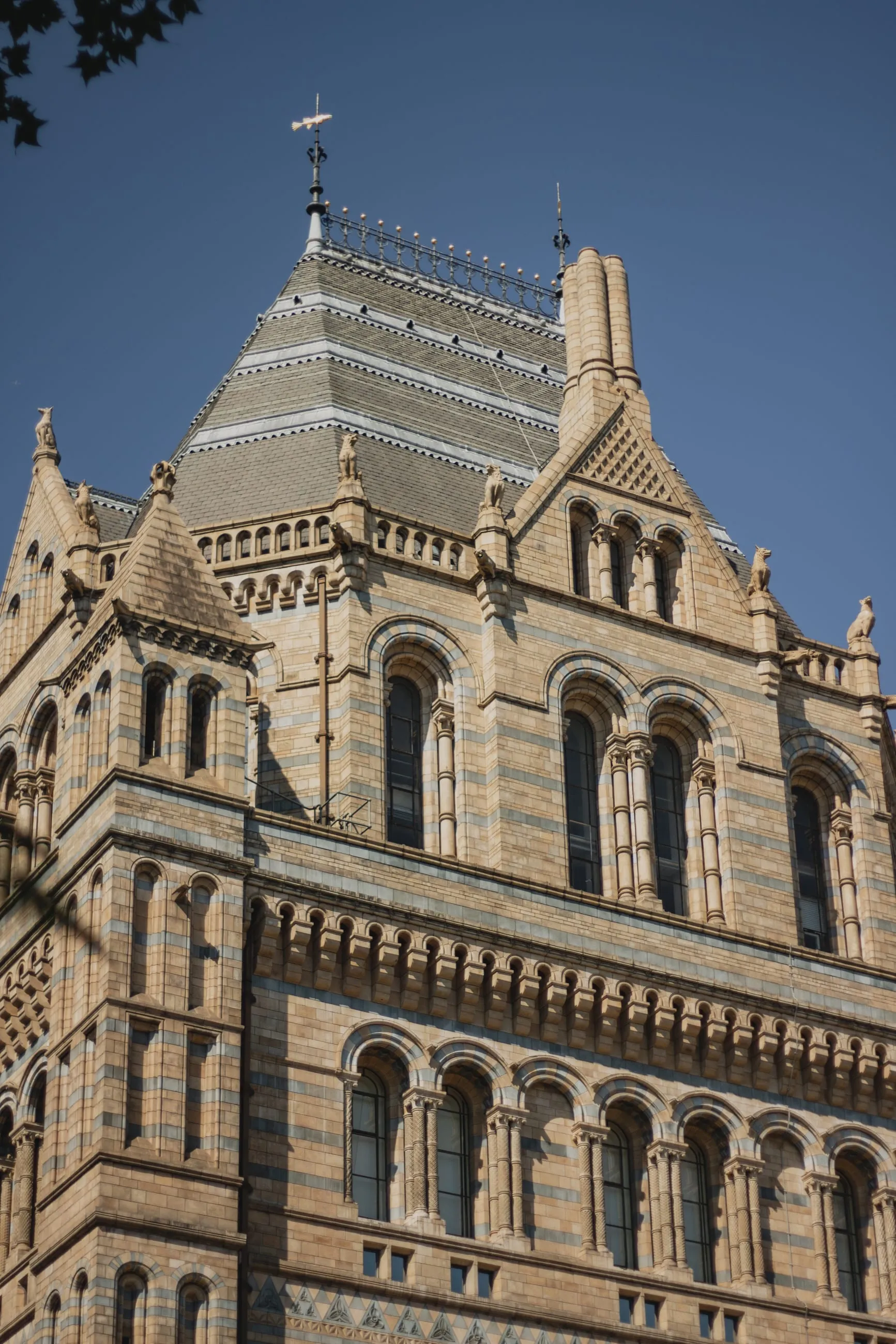 Romanesque facade of the Natural History Museum