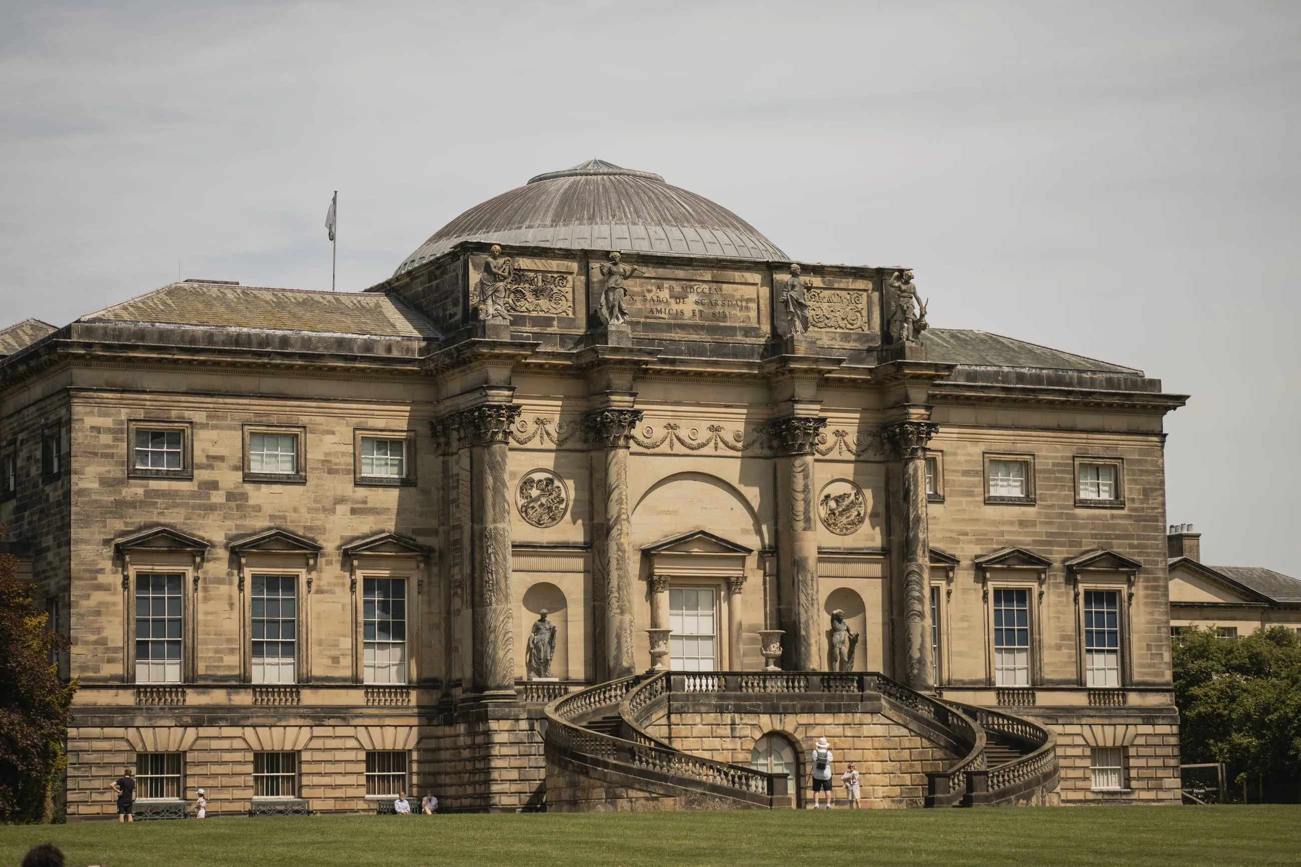 South front of Kedleston Hall with its dome